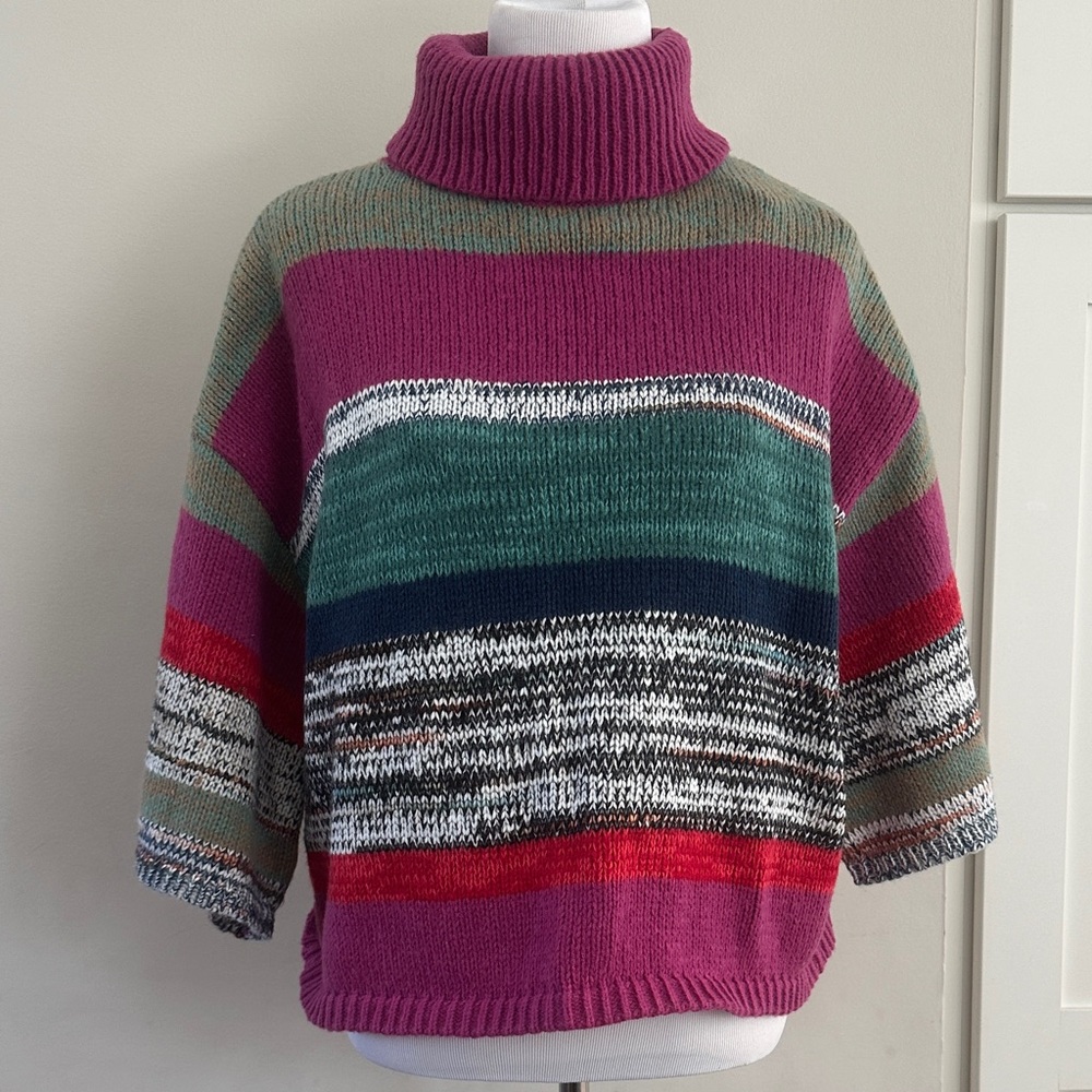 Knox Rose Multicolor Turtleneck Sweater